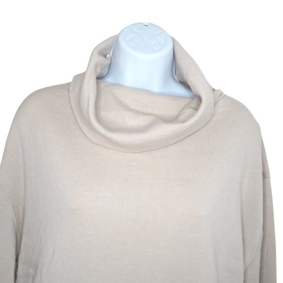Junior’s Burnout Boxy Turtle Neck Top Mink / Gray - Picture 2 of 16
